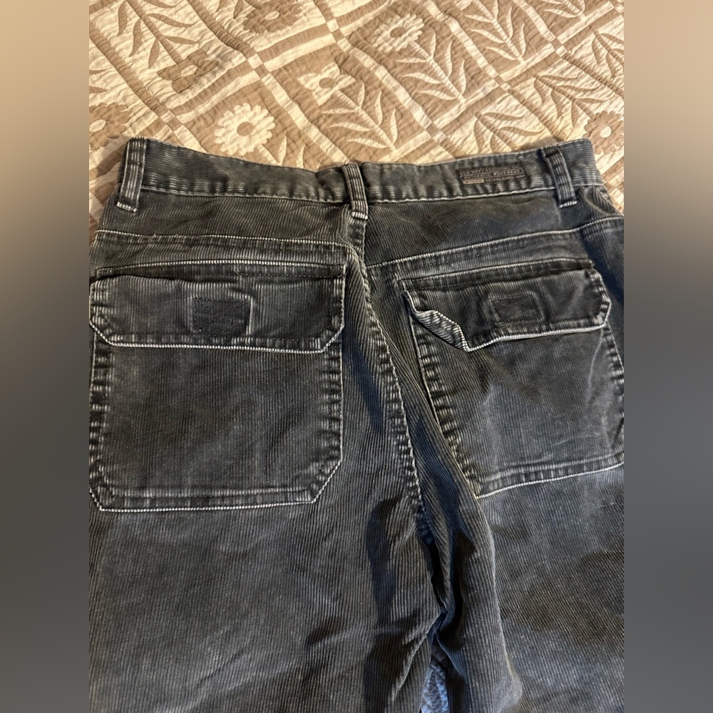 Vintage y2k black grey corduroy flare / bootcut pants - Picture 8 of 9